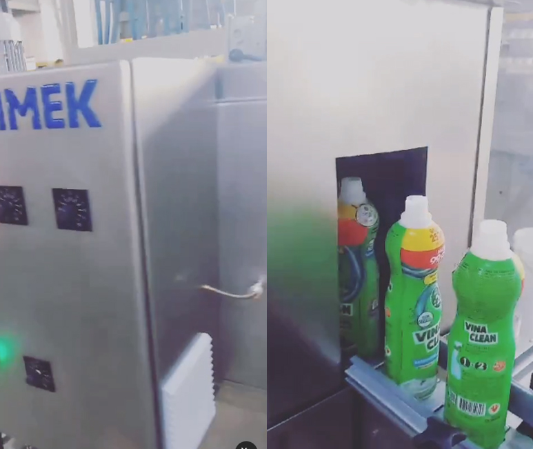 Tunel de encolhimento para sleeve a vapor